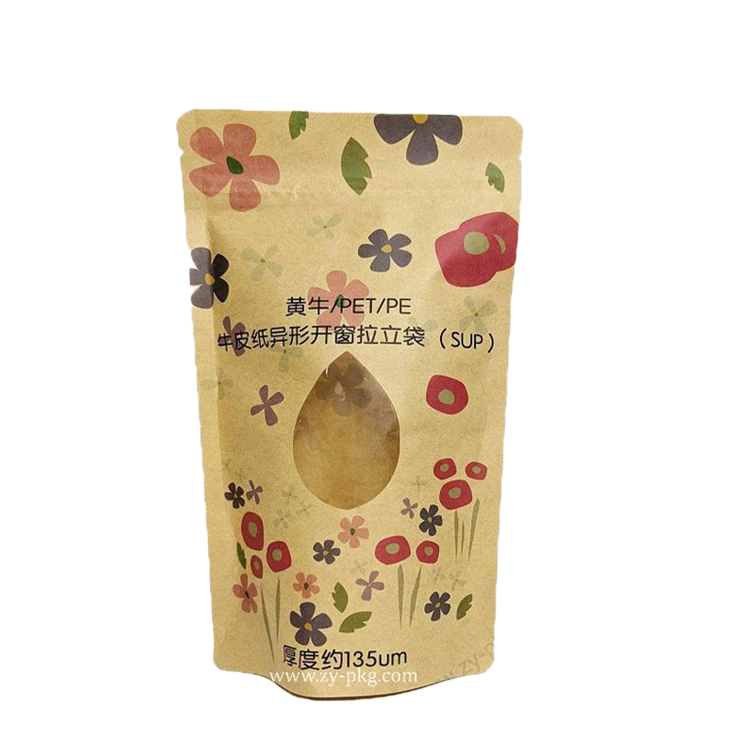 Vrečke iz kraft papirja z okencem